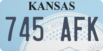KS license plate 745AFK