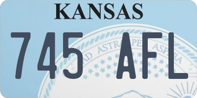 KS license plate 745AFL