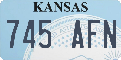 KS license plate 745AFN