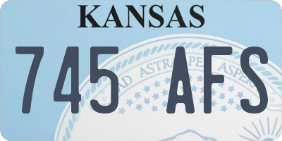 KS license plate 745AFS