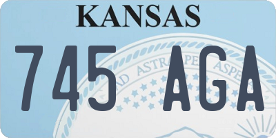 KS license plate 745AGA
