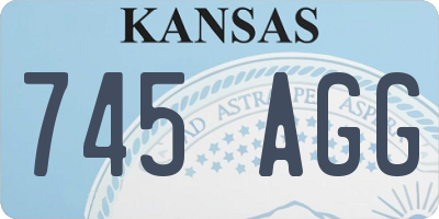 KS license plate 745AGG