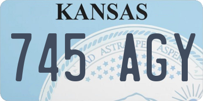 KS license plate 745AGY