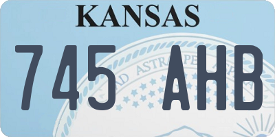 KS license plate 745AHB