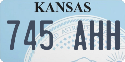 KS license plate 745AHH