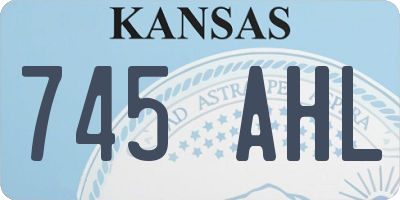 KS license plate 745AHL