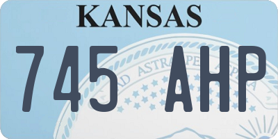 KS license plate 745AHP