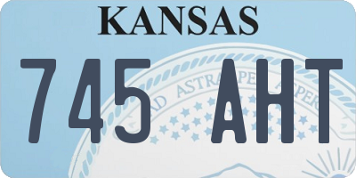 KS license plate 745AHT