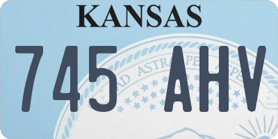 KS license plate 745AHV