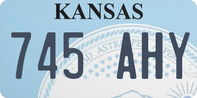 KS license plate 745AHY