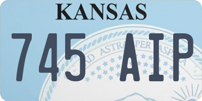 KS license plate 745AIP