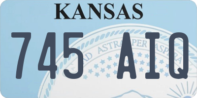 KS license plate 745AIQ