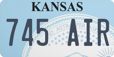 KS license plate 745AIR