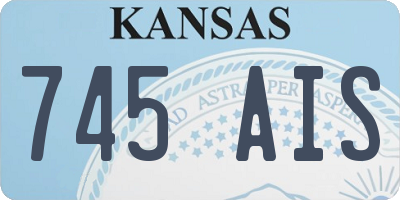 KS license plate 745AIS