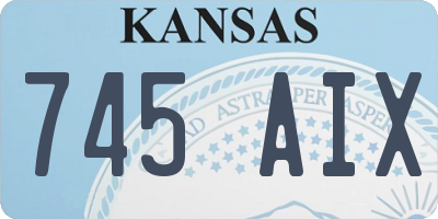 KS license plate 745AIX