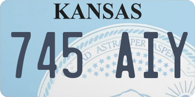 KS license plate 745AIY