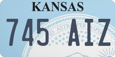 KS license plate 745AIZ