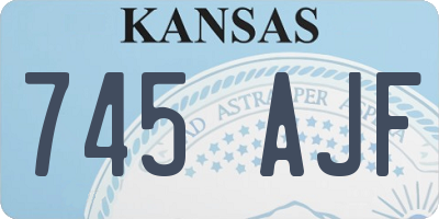 KS license plate 745AJF