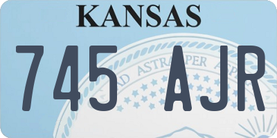 KS license plate 745AJR