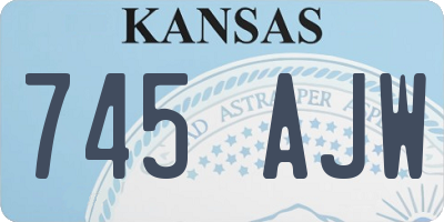 KS license plate 745AJW