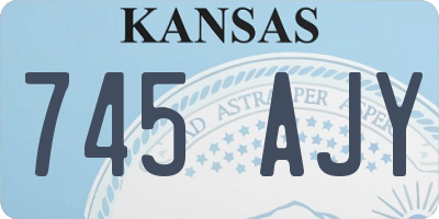 KS license plate 745AJY