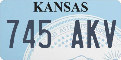 KS license plate 745AKV