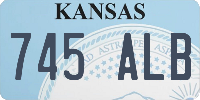 KS license plate 745ALB