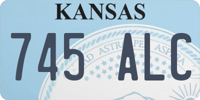 KS license plate 745ALC