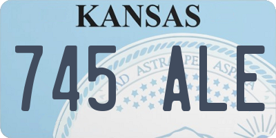 KS license plate 745ALE
