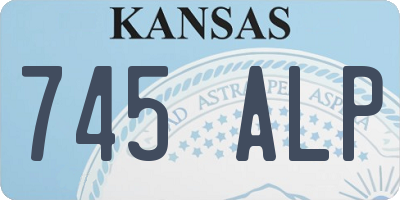 KS license plate 745ALP