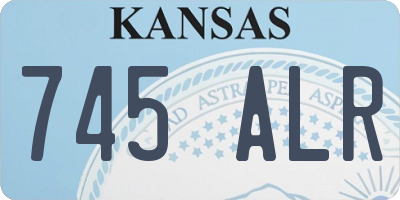 KS license plate 745ALR