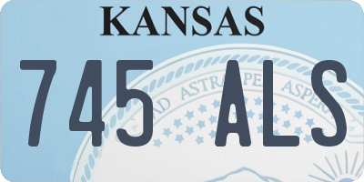 KS license plate 745ALS