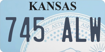 KS license plate 745ALW