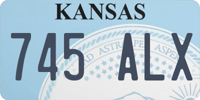 KS license plate 745ALX
