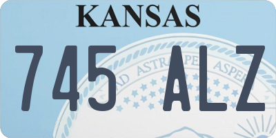KS license plate 745ALZ