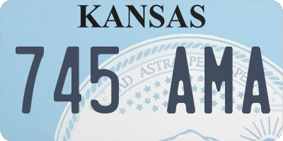 KS license plate 745AMA