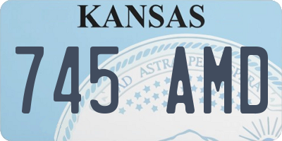 KS license plate 745AMD