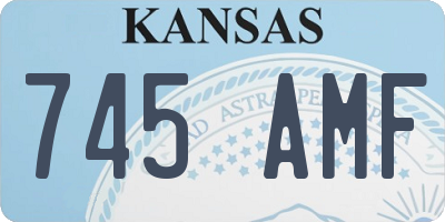 KS license plate 745AMF