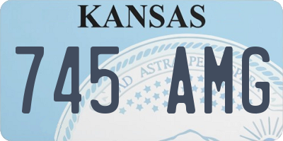 KS license plate 745AMG