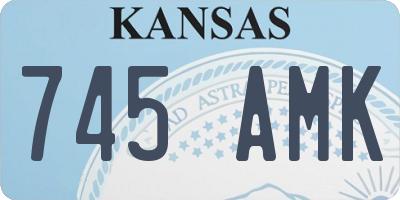 KS license plate 745AMK
