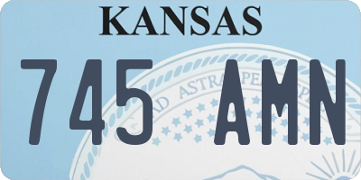 KS license plate 745AMN