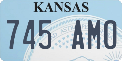 KS license plate 745AMO