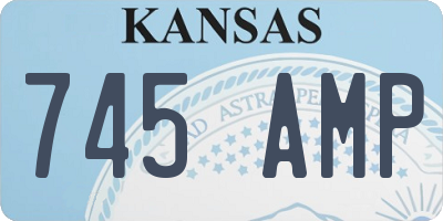 KS license plate 745AMP