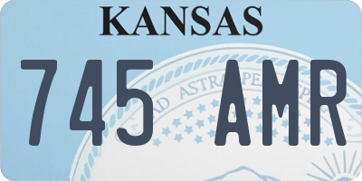 KS license plate 745AMR