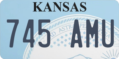 KS license plate 745AMU