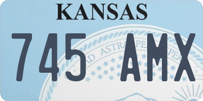 KS license plate 745AMX