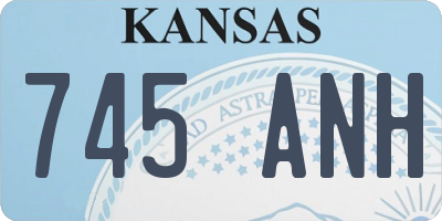 KS license plate 745ANH