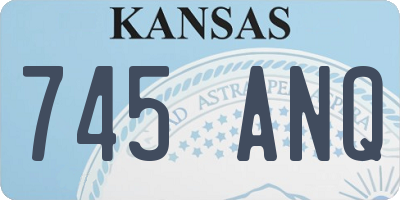 KS license plate 745ANQ