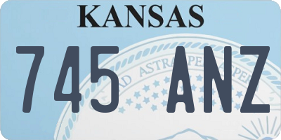 KS license plate 745ANZ