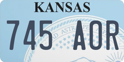 KS license plate 745AOR